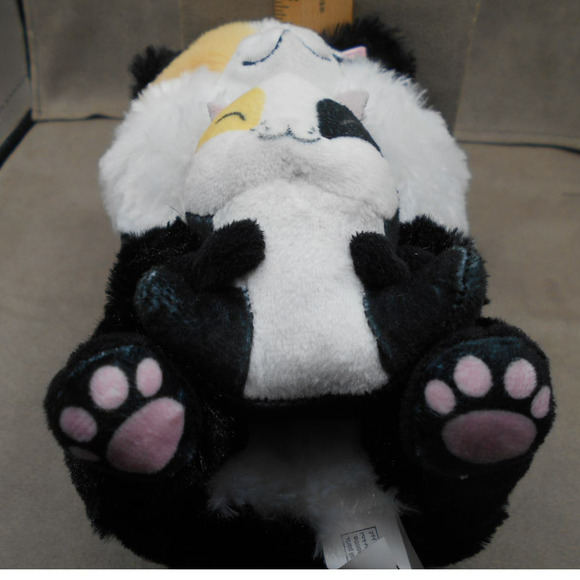 Nanco Belly Buddy Rinko the Calico Cat w/Baby 7" Plush KI-BBB10 - Picture 7 of 8